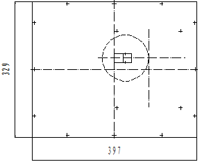 料位计方形的外形与法兰四个孔的相对位置